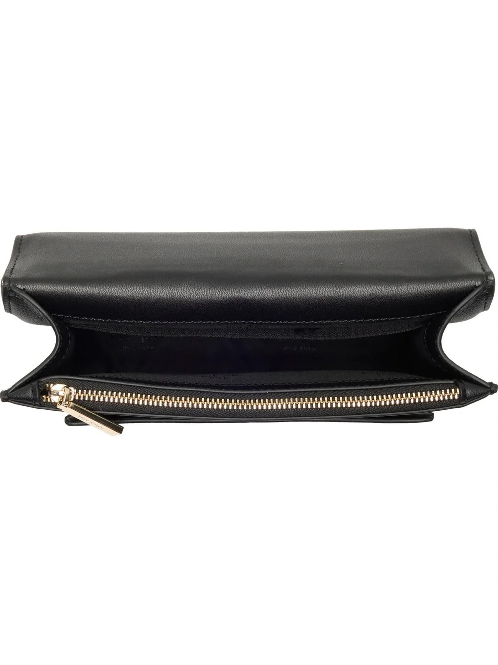 kate spade Remi Flap Black Leather Crossbody with Gold Chain Strap